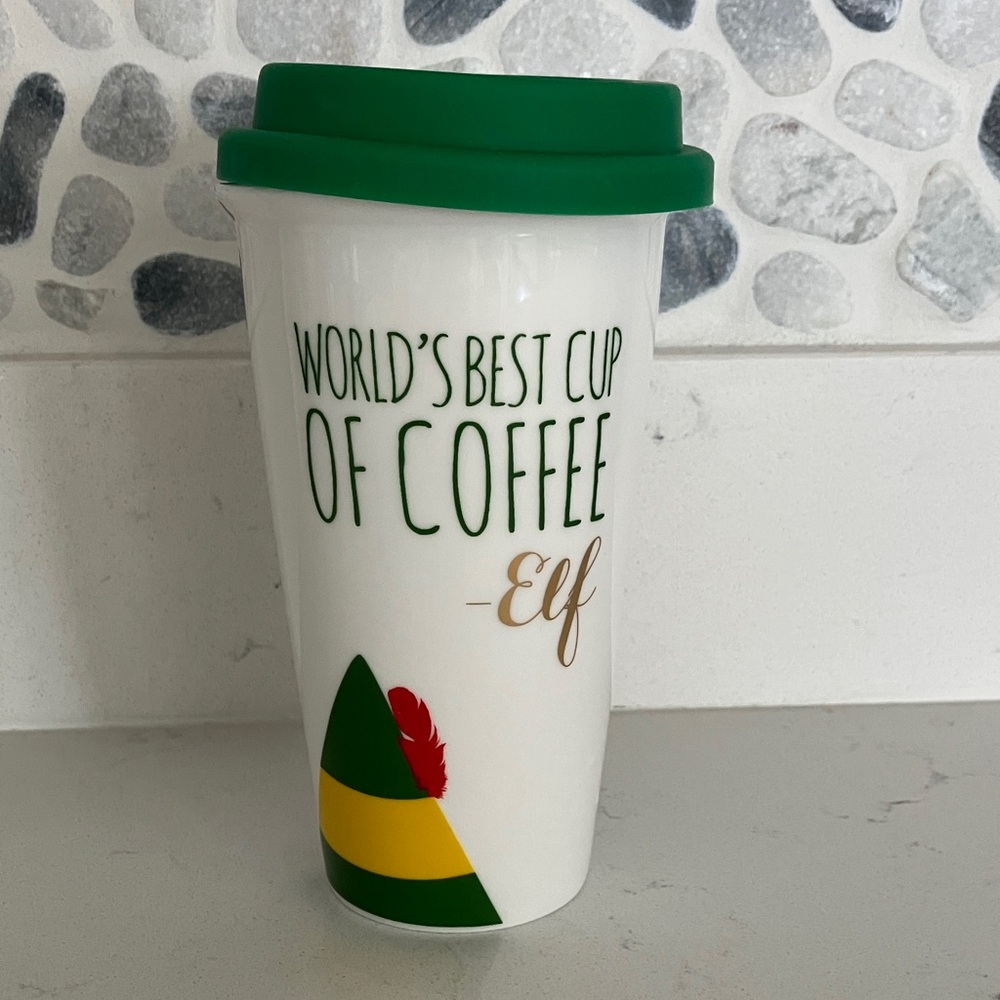 Elf World's Best Cup of Coffee Travel Mug